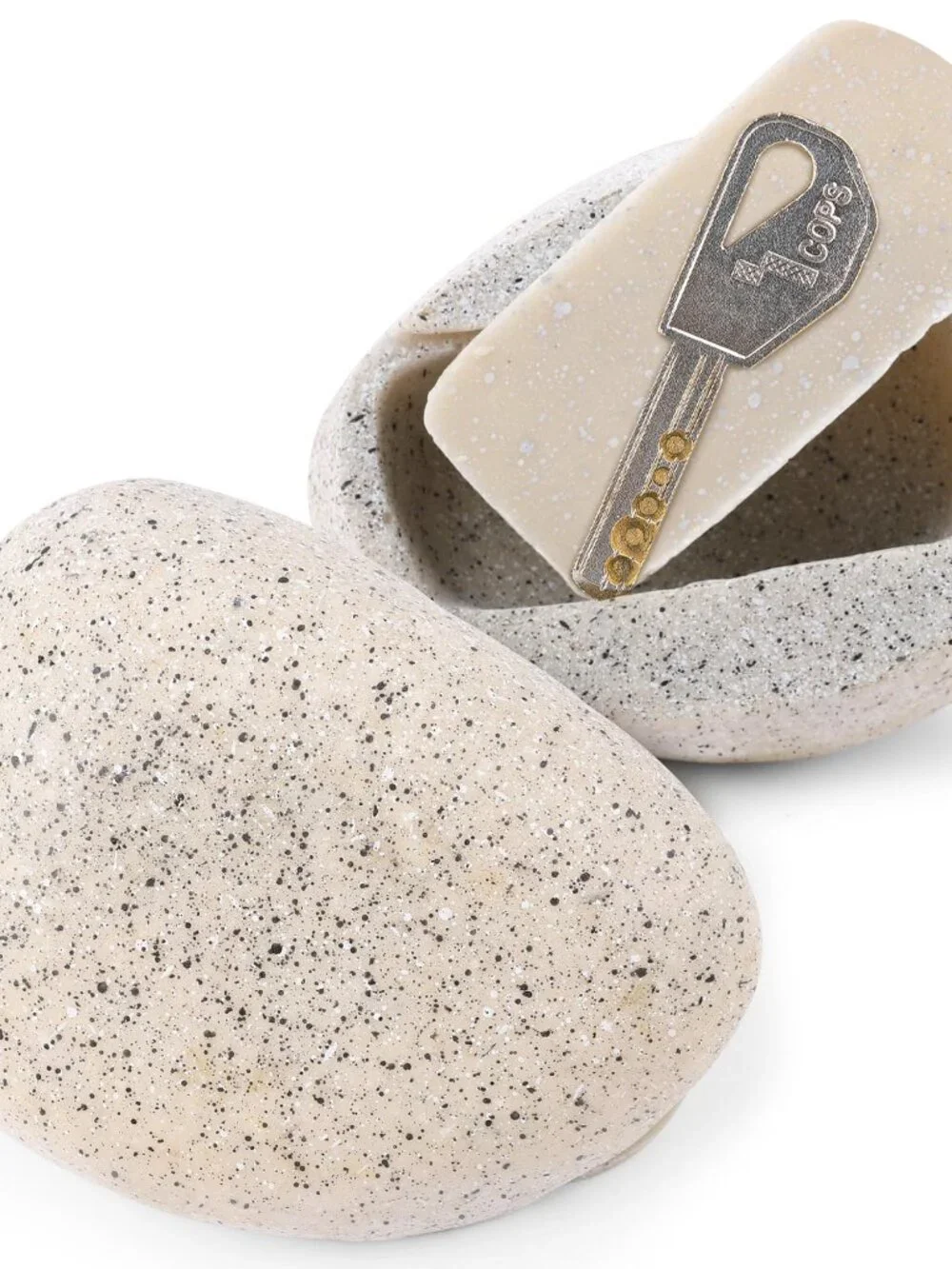 BarGifts Fake Rock Key Hider Safe for Outdoor Garden or Yard, Large Size Fake St